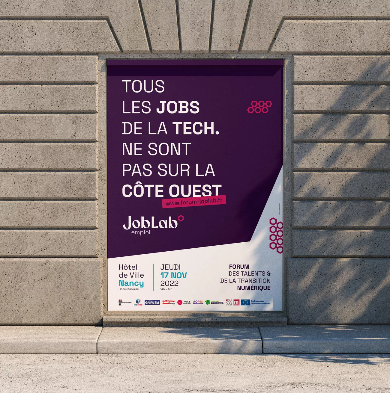 Affiche du forum JobLab organisé par la Maison de l'Emploi du Grand Nancy